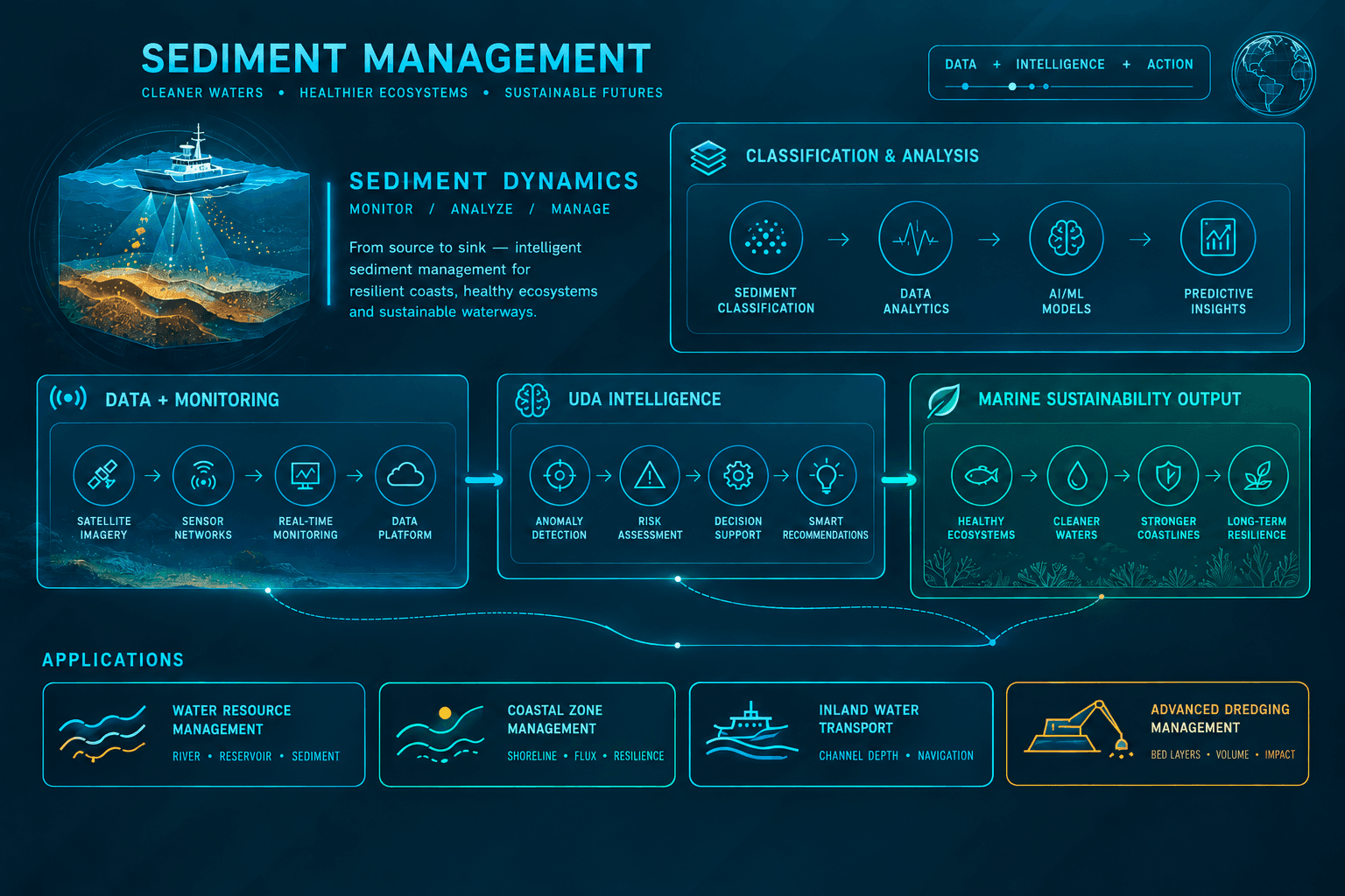 Sediment Management Dashboard Infographic